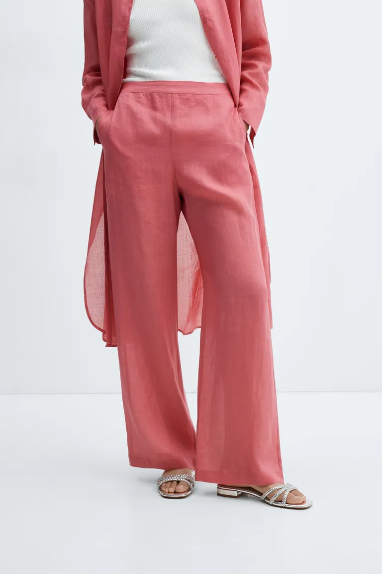 Pantalón wideleg tiro alto de Mango en Pantalones para argentina