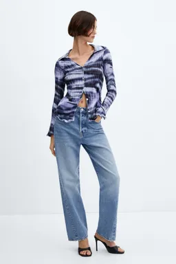 Camisa plisada tiedye de Mango en Camisas para argentina