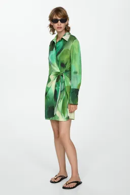 Vestido estampado con lazo de Mango en Vestidos para argentina