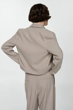 Americana crop raya diplomática de Mango en Blazers para argentina