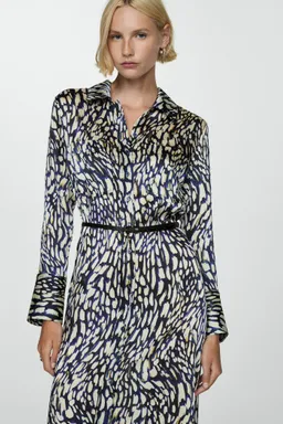 Vestido satinado estampado de Mango en Vestidos para argentina