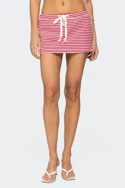 Mini falda pantalón rayas psalm de Edikted en Shorts para argentina