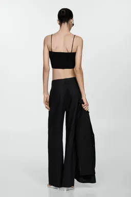 Top crop texturizado de Mango en Tops para argentina