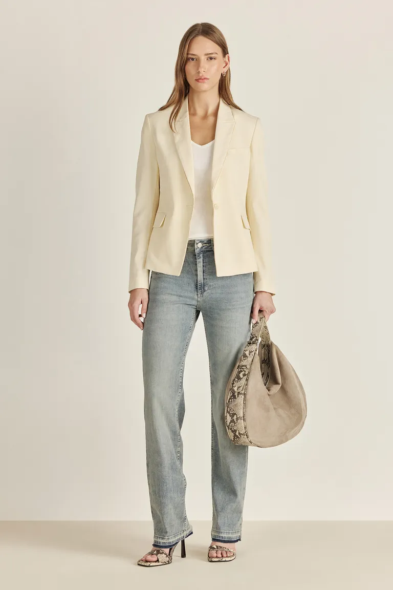 Pantalón de denim con detalles vintage y corte recto de tiro bajo de Tucci en Pantalones para argentina