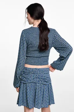 Blusa estampada fruncida de Mango Teen en Blusas para argentina