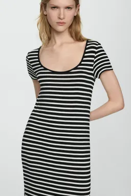 Vestido rayas manga corta de Mango en Vestidos para argentina