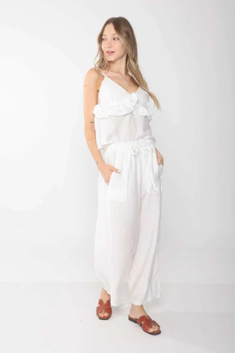 Pantalón ample y cómodo en tela de bambú de Belle en Pantalones para argentina