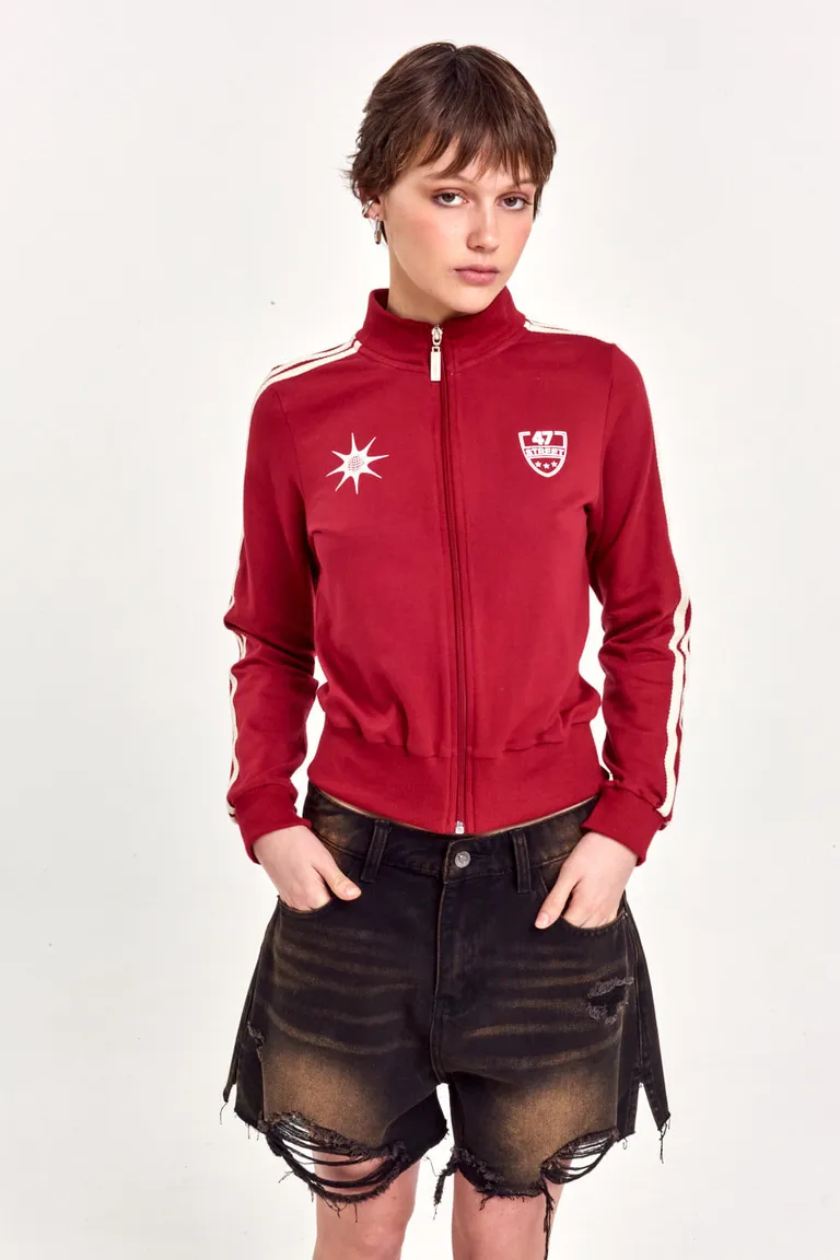 Shorts de gabardina con lavado negro y roturas, de calce relajado de 47 Street en Shorts para argentina