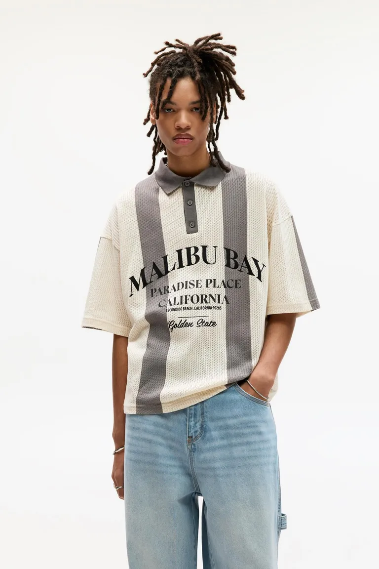 Polo punto rayas stwd de Pull&Bear en Remeras y Polos para argentina