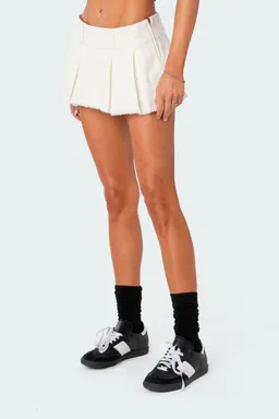 Micro falda short plisada denim de Edikted en Shorts para argentina