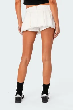 Micro falda short plisada denim de Edikted en Shorts para argentina