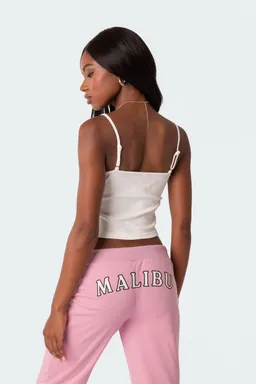 Musculosa acanalada con encaje de Edikted en Tops para argentina