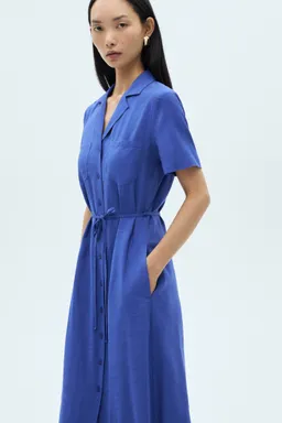 Vestido camisero con bolsillos de Mango en Vestidos para argentina