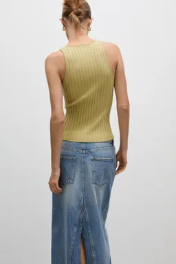 Top punto canalé de Mango en Tops para argentina