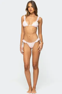 Bombacha bikini volantes florales de Edikted en Swimwear y Beachwear para argentina