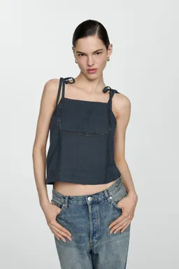 Top bordado algodón de Mango en Tops para argentina