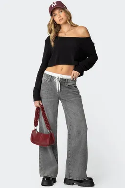 Top cropped hombros descubiertos de Edikted en Tops para argentina