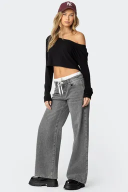 Top cropped hombros descubiertos de Edikted en Tops para argentina