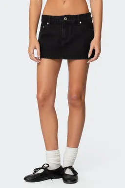 Micro falda denim tiro bajo de Edikted en Shorts para argentina