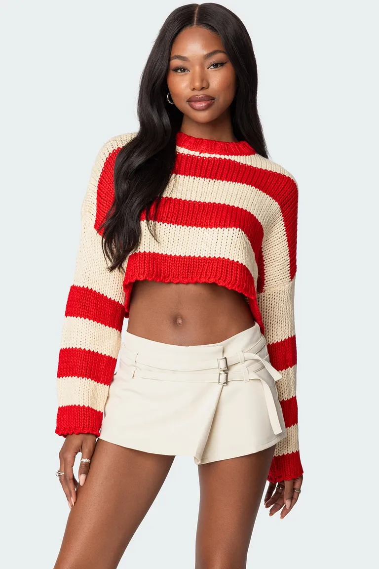 Sweater tejido cropped ozzy de Edikted en Buzos y Sweaters para argentina