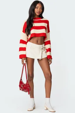 Sweater tejido cropped ozzy de Edikted en Buzos y Sweaters para argentina