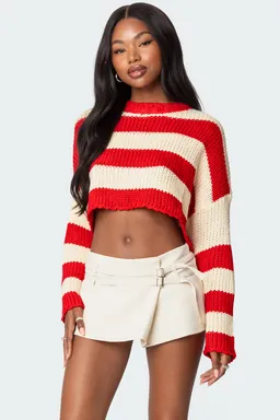 Sweater tejido cropped ozzy de Edikted en Buzos y Sweaters para argentina