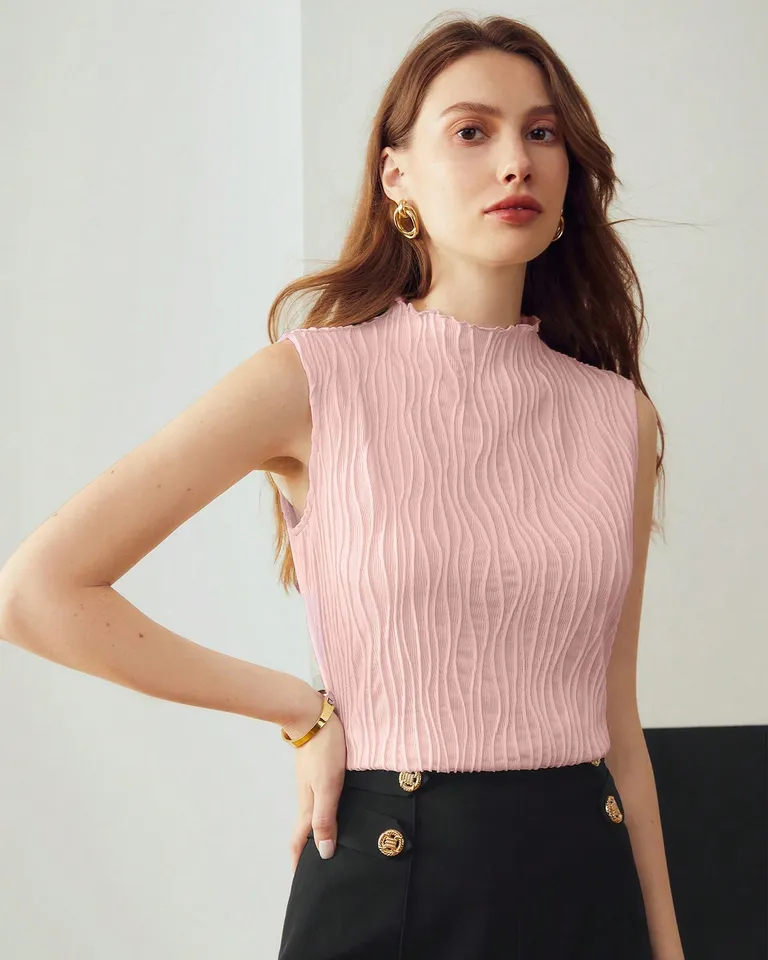 Top textura ribete lechuga de Motf en Tops para argentina