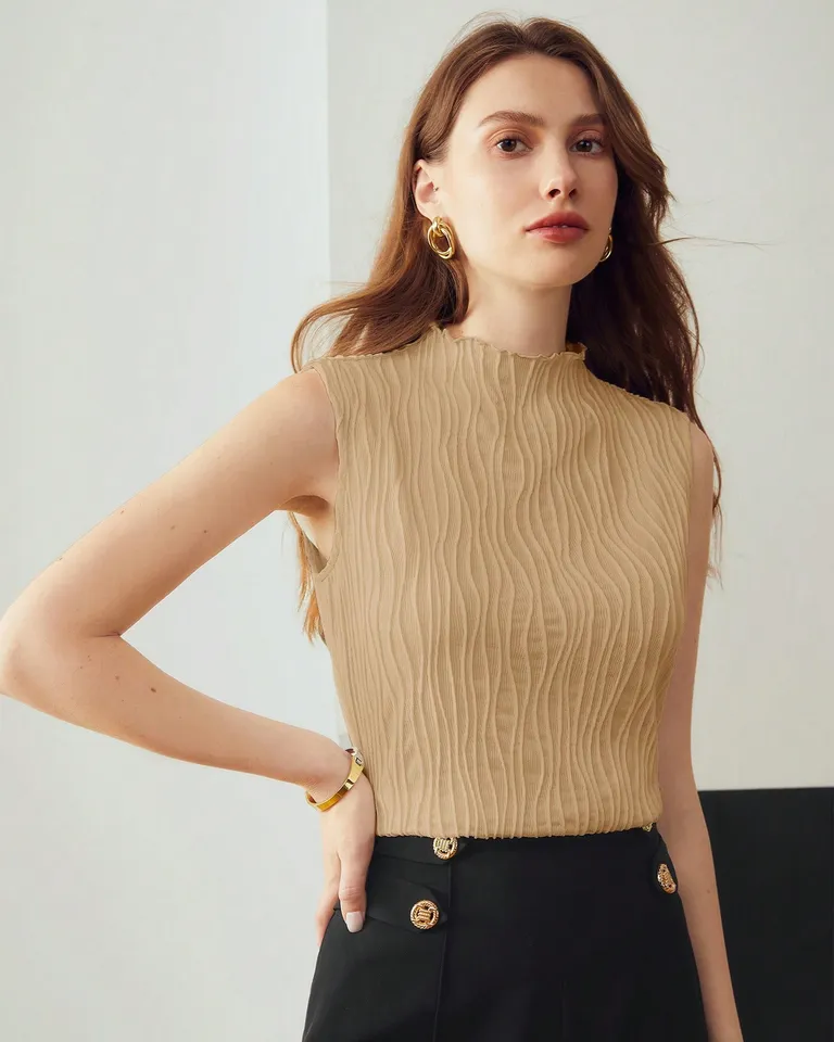 Top textura ribete lechuga de Motf en Tops para argentina