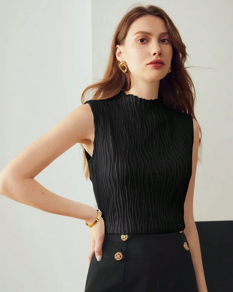 Top textura ribete lechuga de Motf en Tops para argentina