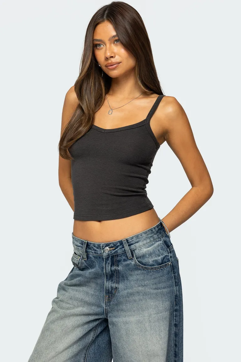 Top tejido rib neck de Edikted en Tops para argentina
