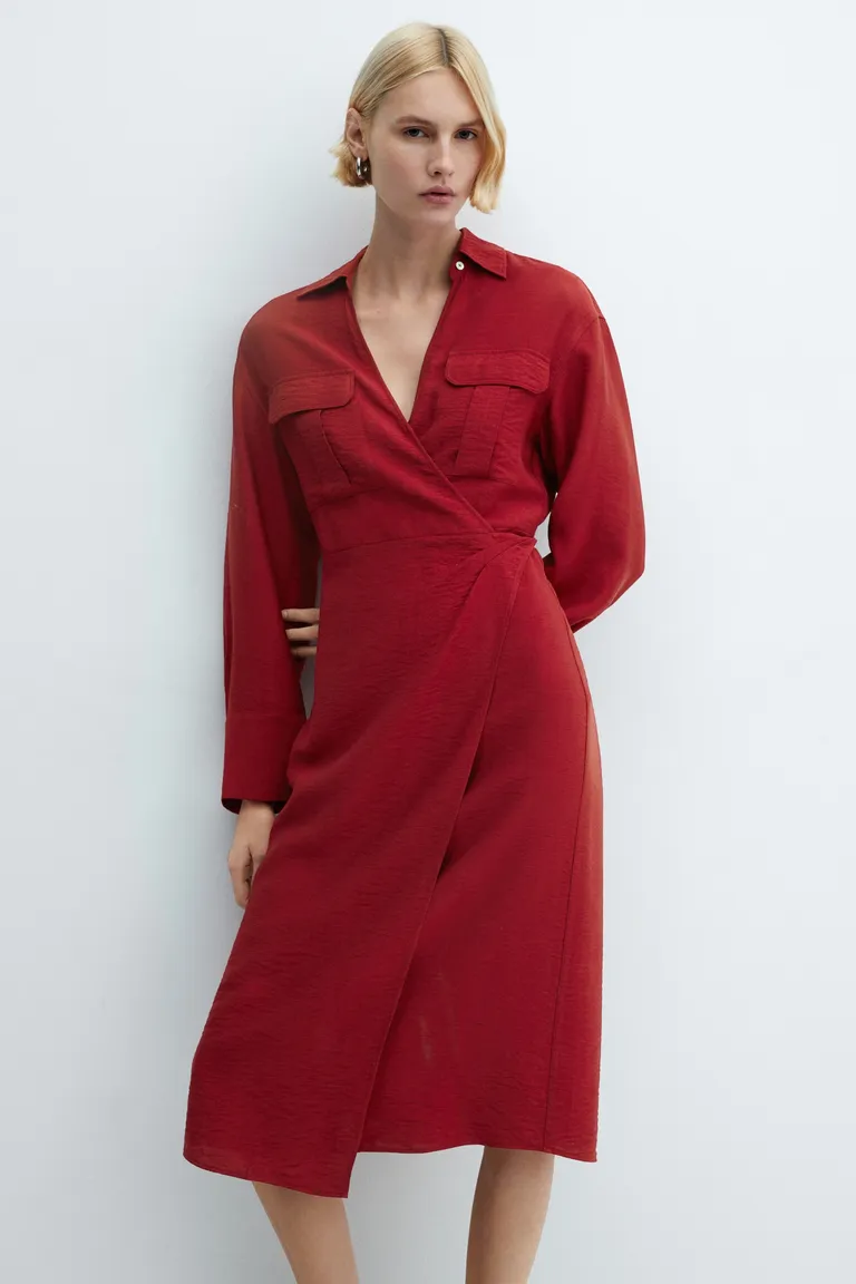 Vestido midi cruzado de Mango en Vestidos para argentina