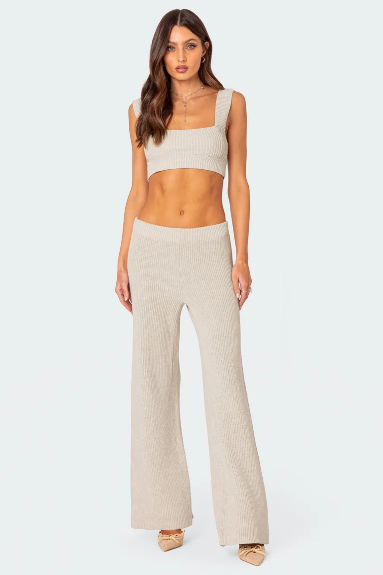 Pantalón tejido recto sunday de Edikted en Pantalones para argentina