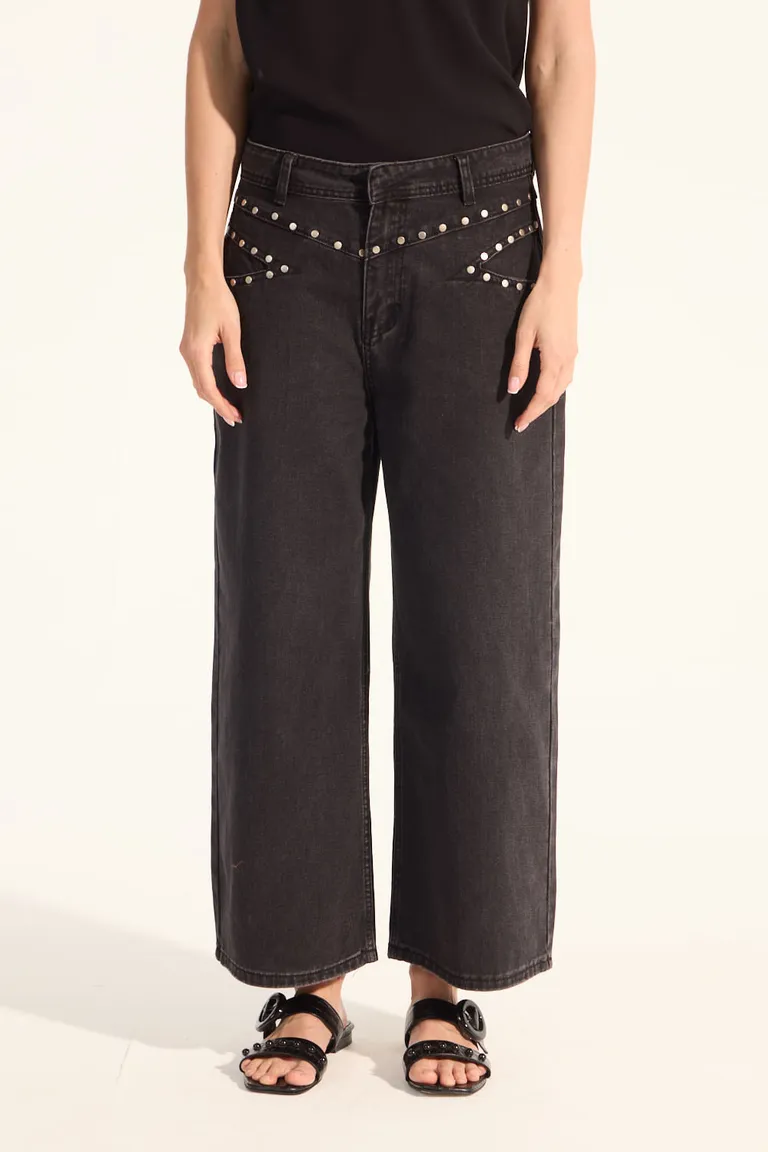 Pantalón de corte recto con detalles de tachas de Portsaid en Pantalones para argentina