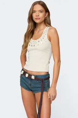 Musculosa con botones caracol de Edikted en Tops para argentina