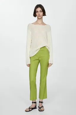 Pantalón flare lino de Mango en Pantalones para argentina