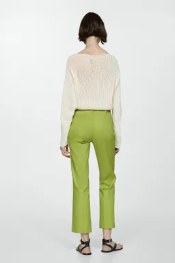 Pantalón flare lino de Mango en Pantalones para argentina