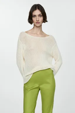 Pantalón flare lino de Mango en Pantalones para argentina