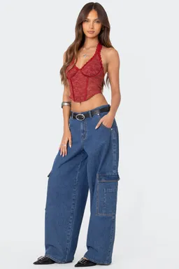 Corset halter encaje chica de Edikted en Ropa Interior y Medias para argentina