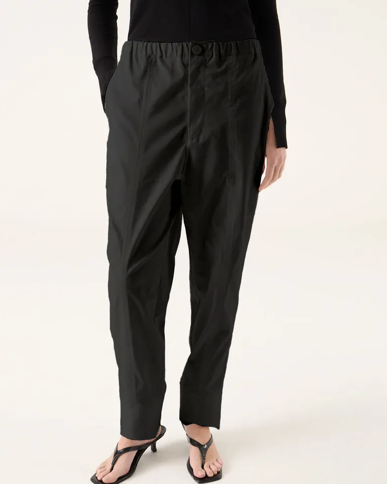 Pantalón de corte recto con cintura elástica y bolsillos laterales de Furzai en Pantalones para argentina