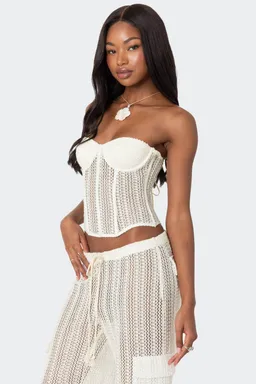 Corset transparente crochet ines de Edikted en Ropa Interior y Medias para argentina