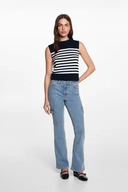Jeans flare cargo de Mango Teen en Pantalones para argentina