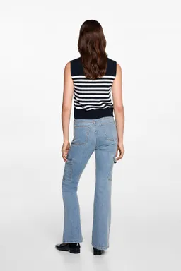 Jeans flare cargo de Mango Teen en Pantalones para argentina