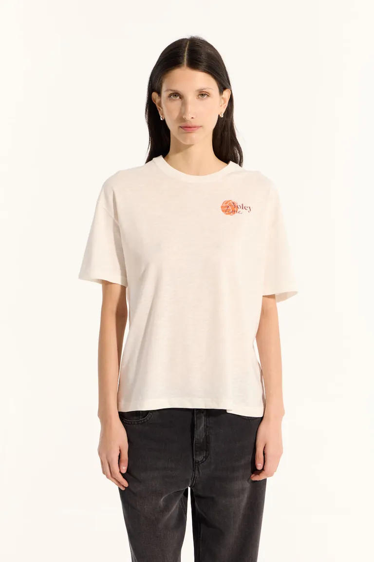 Remera holgada de algodón orgánico con detalles de estampado deportivo de Portsaid en Remeras para argentina