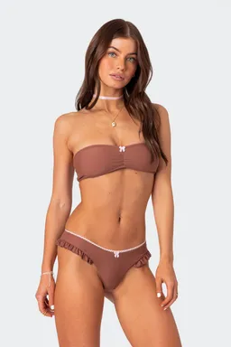 Top bikini bandeau lazo de Edikted en Swimwear y Beachwear para argentina