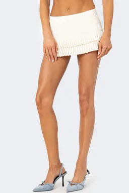 Mini skort plisado doble de Edikted en Faldas para argentina