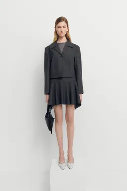 Minifalda asimétrica lana de Mango en Faldas para argentina