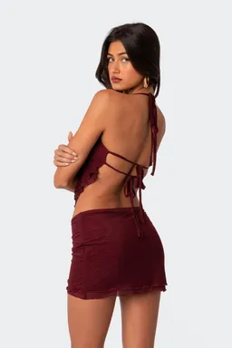 Top malla espalda atada ariyah de Edikted en Tops para argentina