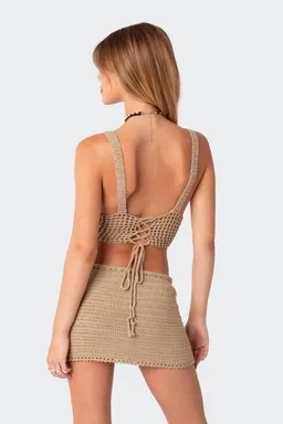 Top crochet cordones baeside de Edikted en Tops para argentina