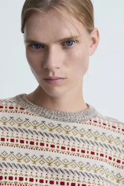 Jersey punto geométrico de Mango en Buzos y Sweaters para argentina