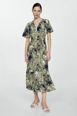 Vestido estampado con lazo de Mango en Vestidos para argentina